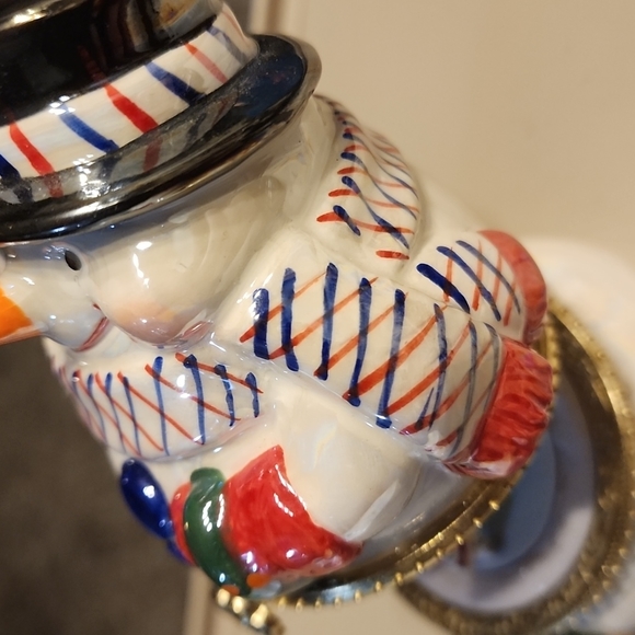 SALE⚡️PORCELAIN SNOWMAN HIDDEN MUSIC BOX ORNAMENT about 4.5" Tall - Picture 10 of 14